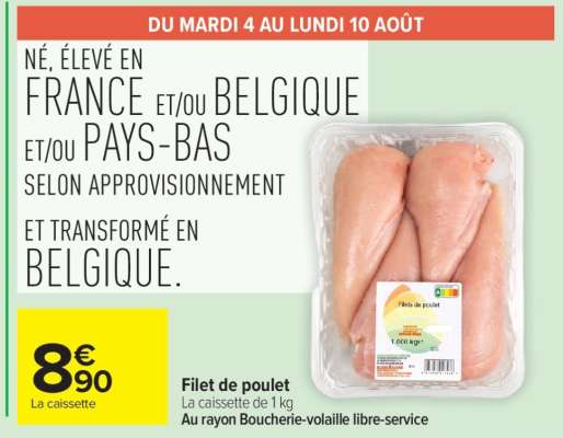 FILET DE POULET