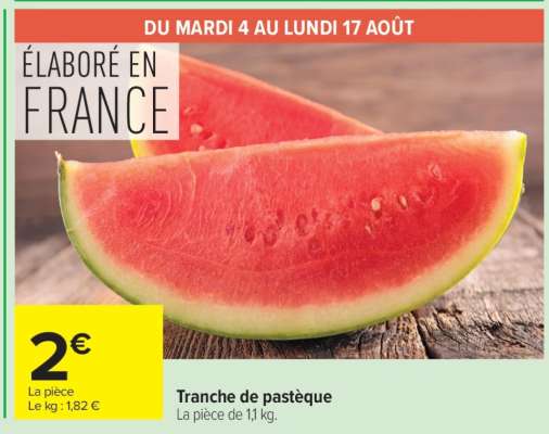Tranche de pastèque