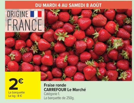 Fraise ronde