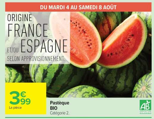 Pastèque Bio