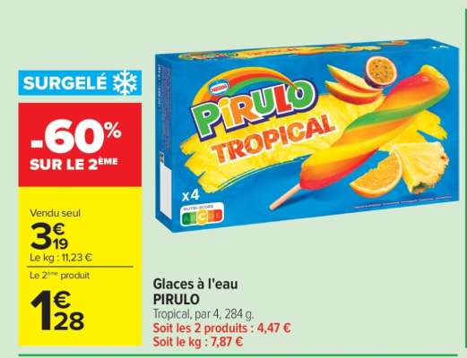 GLACES À L’EAU “PIRULO”