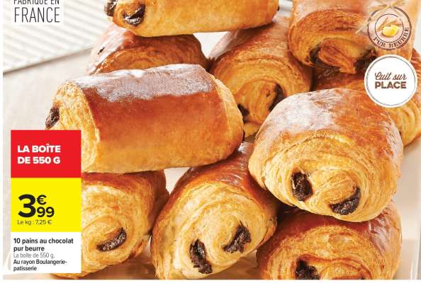 10 pains au chocolat pur beurre