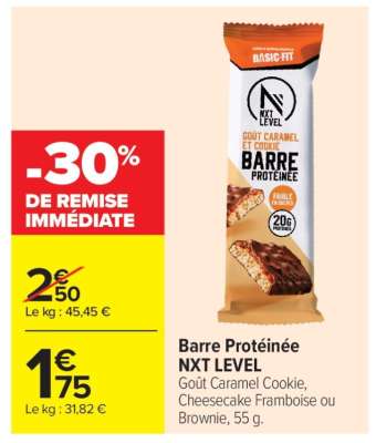 Barre Protéinée NXT LEVEL