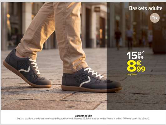 Baskets adulte