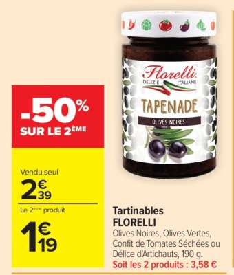Tartinables Florelli