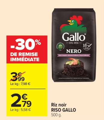 Riz noir RISO GALLO