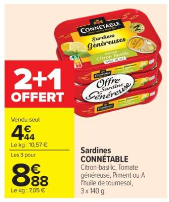 SARDINES “CONNÉTABLE”