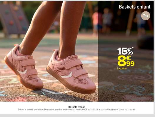 Baskets enfant