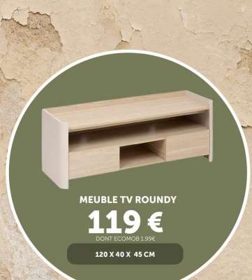 MEUBLE TV ROUNDY