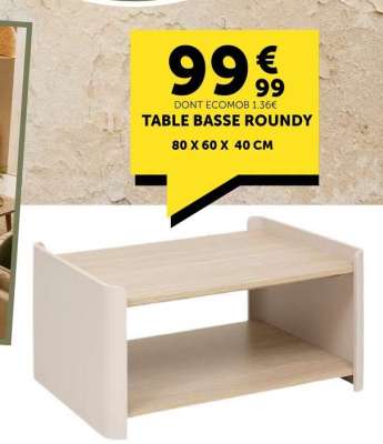 TABLE BASSE ROUNDY