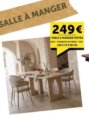 TABLE A MANGER PIETRA