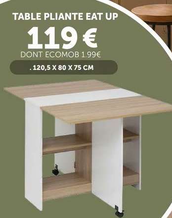 TABLE PLIANTE EAT UP