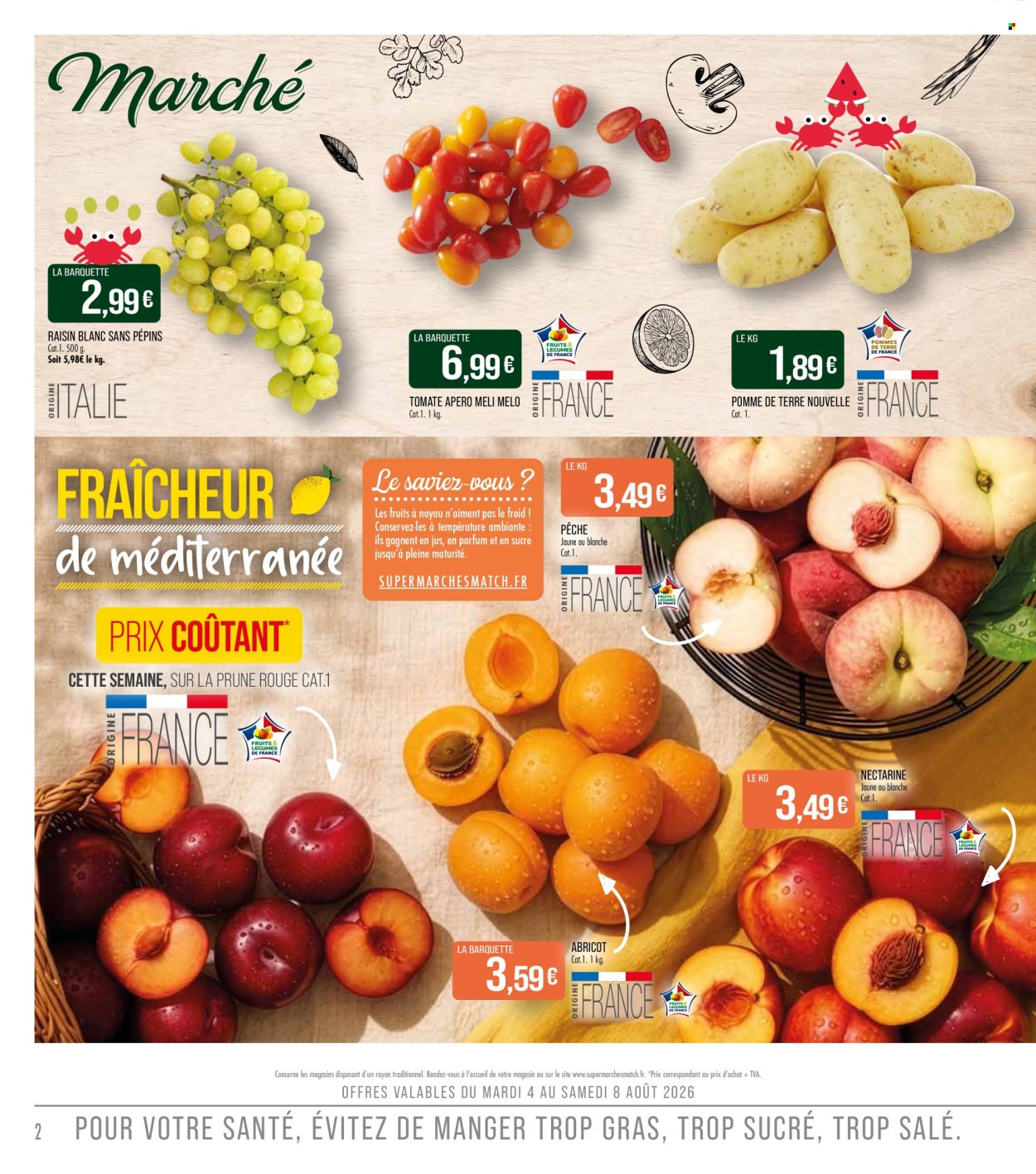 Catalogue Supermarché Match - 04/08/2026 - 16/08/2026. Page 2