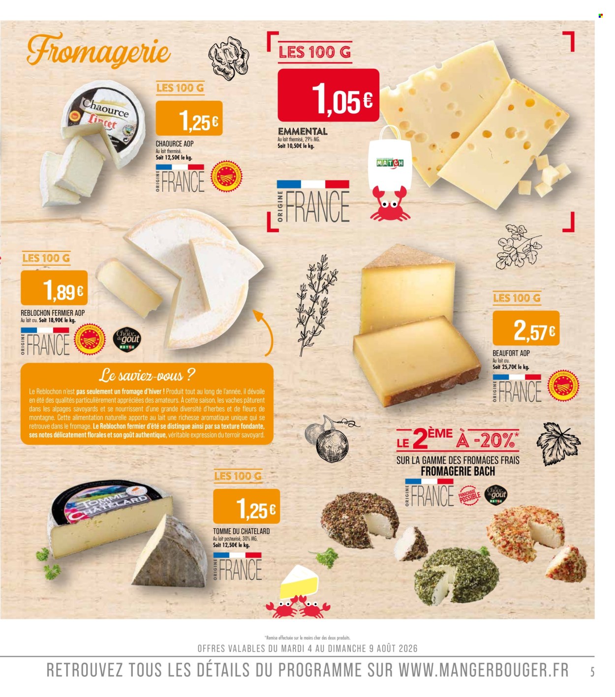 Catalogue Supermarché Match - 04/08/2026 - 16/08/2026. Page 5