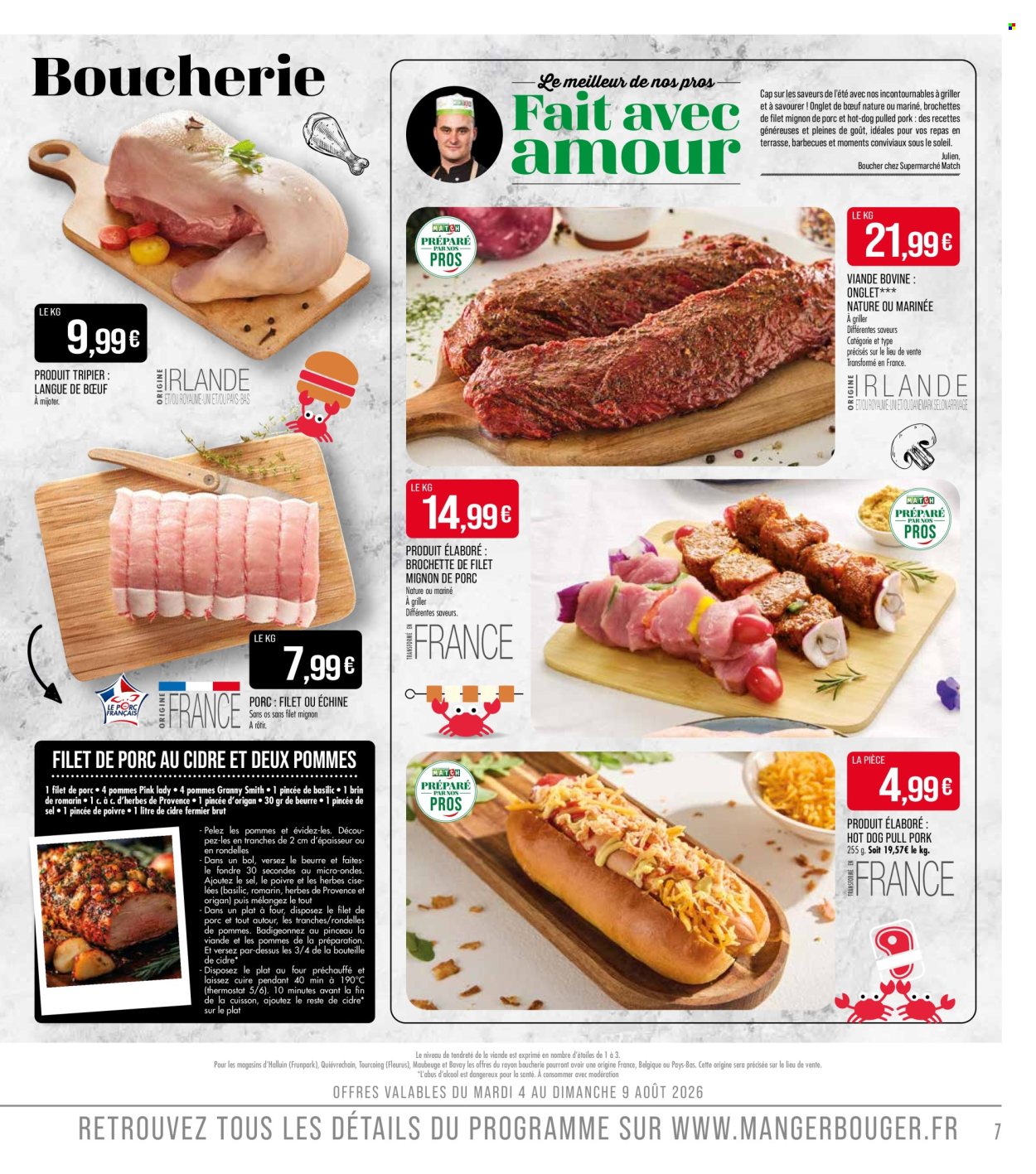 Catalogue Supermarché Match - 04/08/2026 - 16/08/2026. Page 7