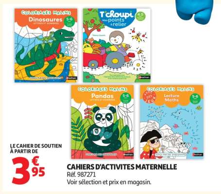 CAHIERS D'ACTIVITES MATERNELLE