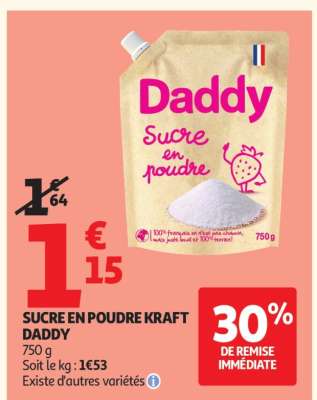 SUCRE EN POUDRE KRAFT DADDY