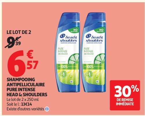 SHAMPOOING ANTIPELLICULAIRE PURE INTENSE HEAD & SHOULDERS