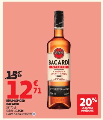 Rhum spiced BACARDI