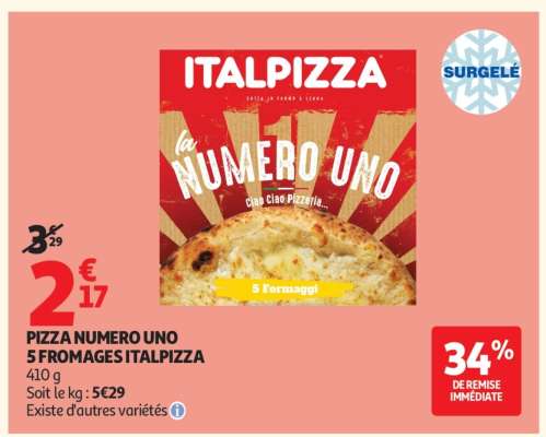 PIZZA NUMERO UNO 5 FROMAGES ITALPIZZA