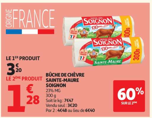 Bûche De Chèvre Sainte-Maure Soignon