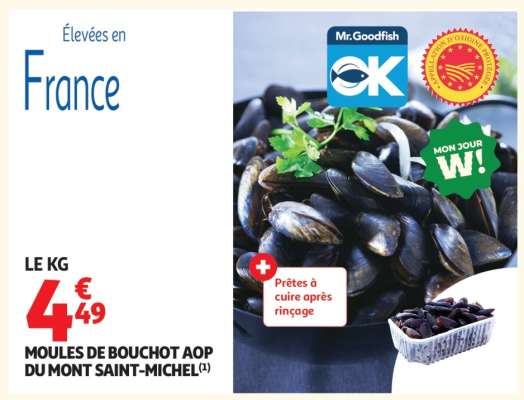 Moules De Bouchot Aop Du Mont Saint Michel
