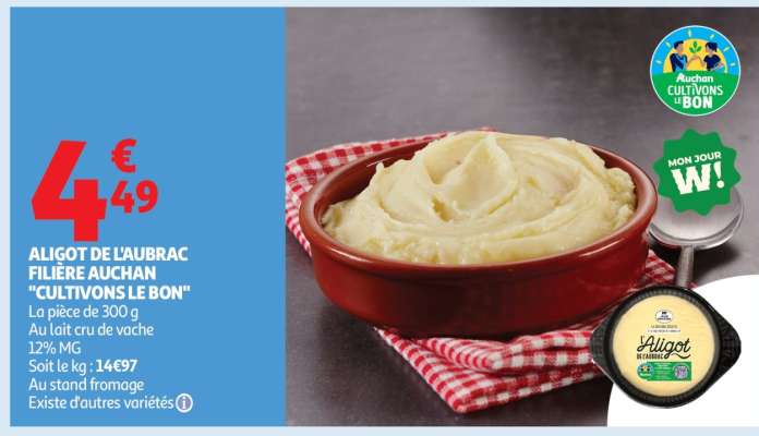 Aligot De L'aubrac Filière Auchan "Cultivons Le Bon"
