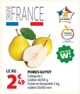 Poires Guyot