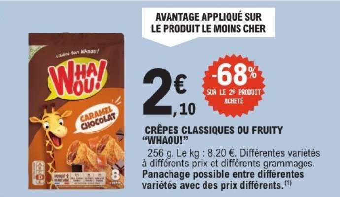 CRÊPES CLASSIQUES OU FRUITY “WHAOU!”