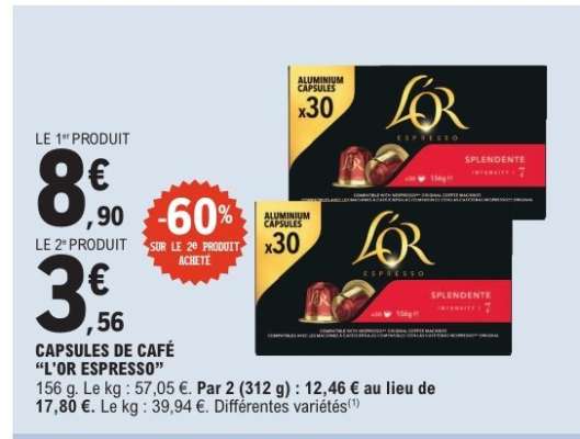 Capsules de café L'OR Espresso