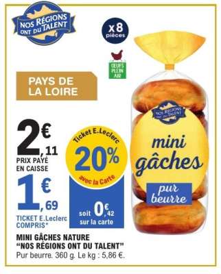 Mini gâches nature "Nos Régions ont du Talent"