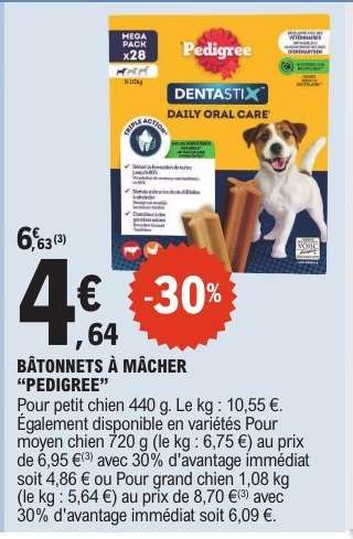 BÂTONNETS À MÂCHER “PEDIGREE”