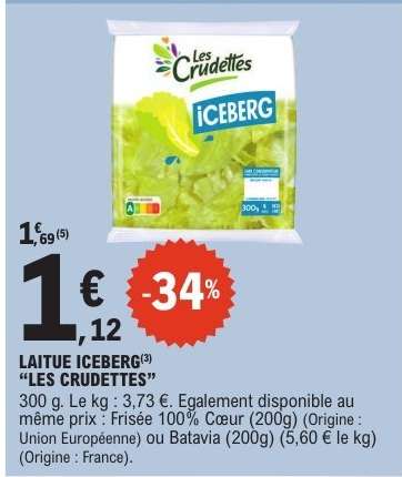 LAITUE ICEBERG “LES CRUDETTES”