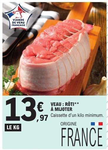 Veau : rôti à mijoter