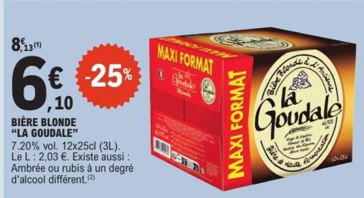 BIÈRE BLONDE 'LA GOUDALE'