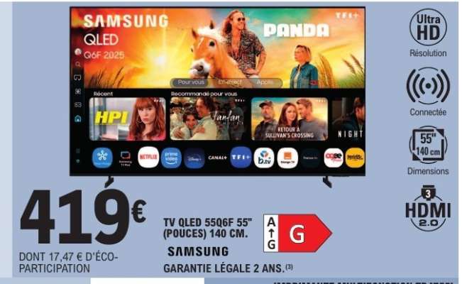 TV QLED 55Q6F 55” (POUCES) 140 CM
