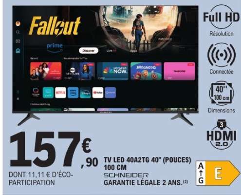 TV LED 40A2TG 40" (POUCES) 100 CM