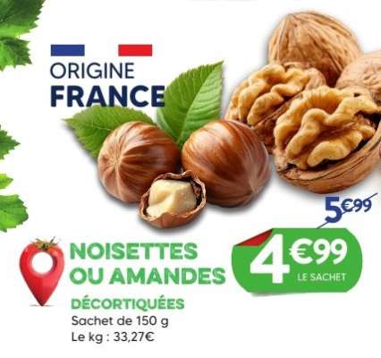 NOISETTES OU AMANDES