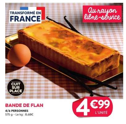 BANDE DE FLAN