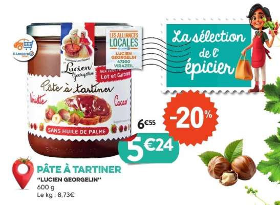 PÂTE À TARTINER 'LUCIEN GEORGELIN'