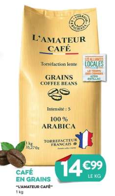 CAFÉ EN GRAINS "L'AMATEUR CAFÉ"