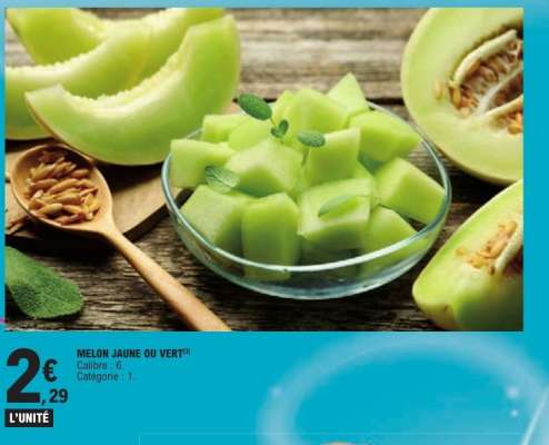 Melon jaune ou vert