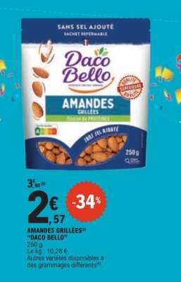 AMANDES GRILLÉES “DACO BELLO”