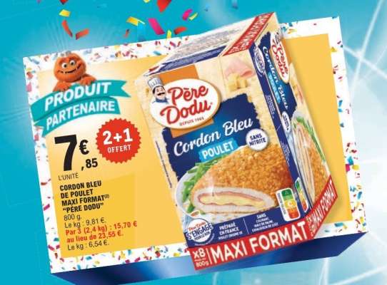 Cordon Bleu de Poulet Maxi Format 'Père Dodu'