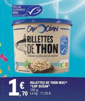 RILLETTES DE THON MSC "CAP OCÉAN"