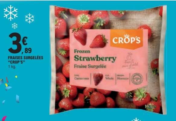 FRAISES SURGELÉES “CROP'S”