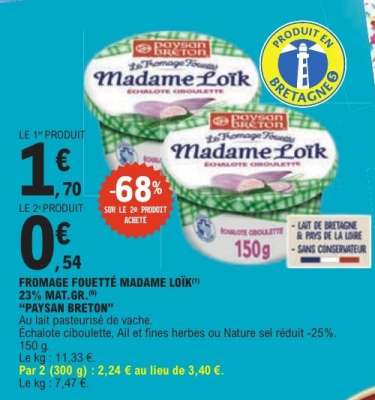 FROMAGE FOUETTÉ “MADAME LOÏK”