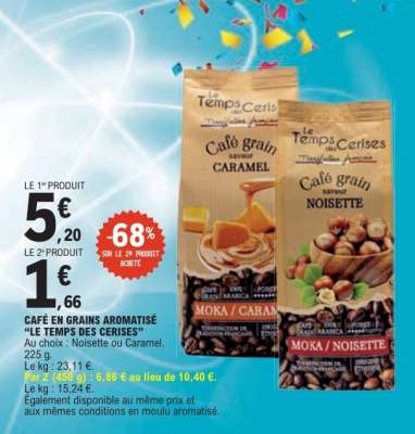 CAFÉ EN GRAINS AROMATISÉ “LE TEMPS DES CERISES”