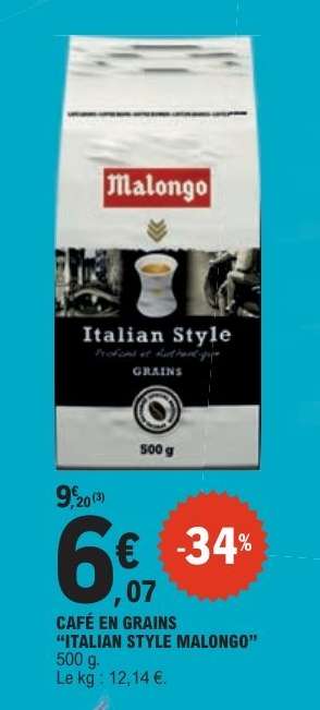 CAFÉ EN GRAINS “ITALIAN STYLE MALONGO”