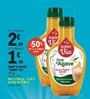 Sirop D'agave Sunny Via